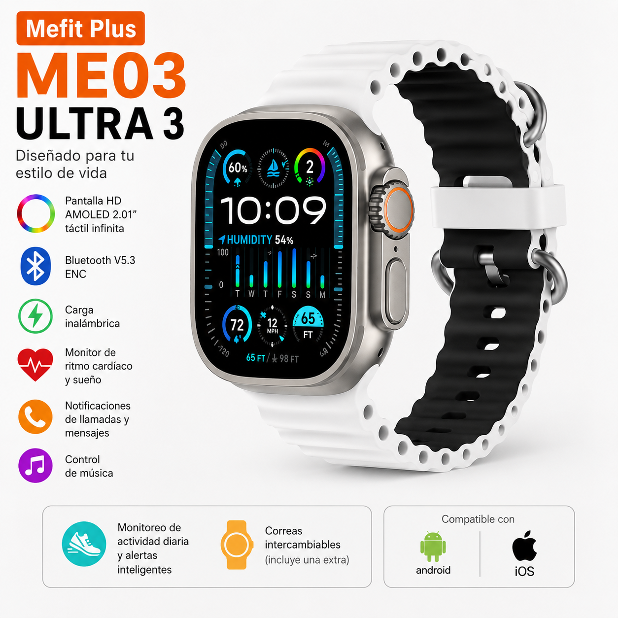 Smartwatch Mefit Plus ME03